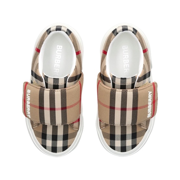 BURBERRY ~James Check-Pattern Sneakers (NWT) - Picture 1 of 16